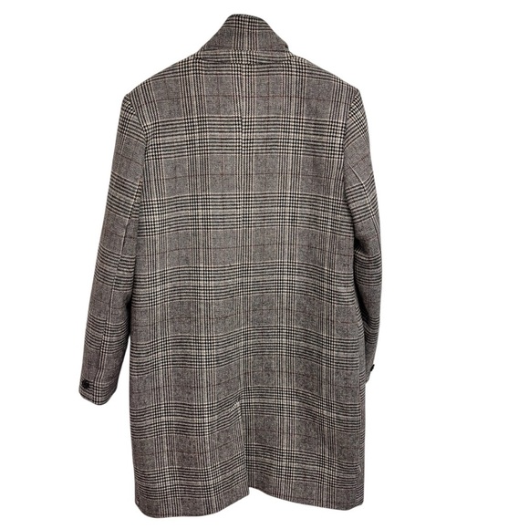 Cole Haan Wool Blend Plaid Overcoat Jacket Women’s Size 10 - Picture 11 of 15